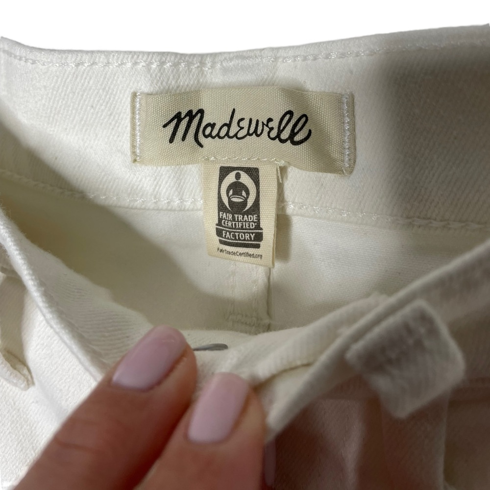 Madewell | NWT The Girljean in Tile White 27 - Picture 4 of 11